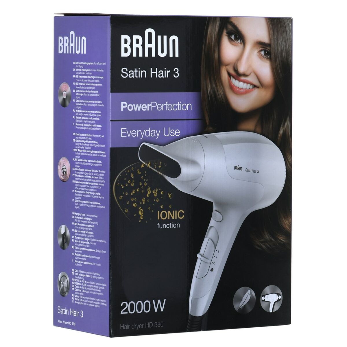 Föhn Braun HD380 Wit Monochrome 2000 W