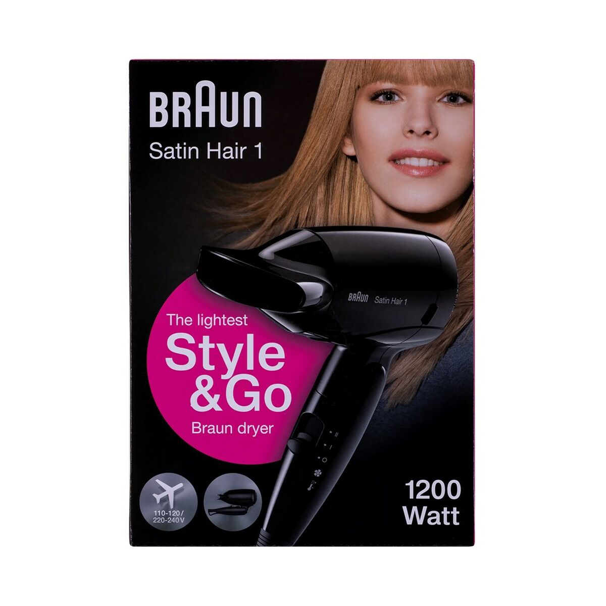 Föhn Braun BRHD130E Zwart 1200 W 1 Onderdelen (1 Stuks)