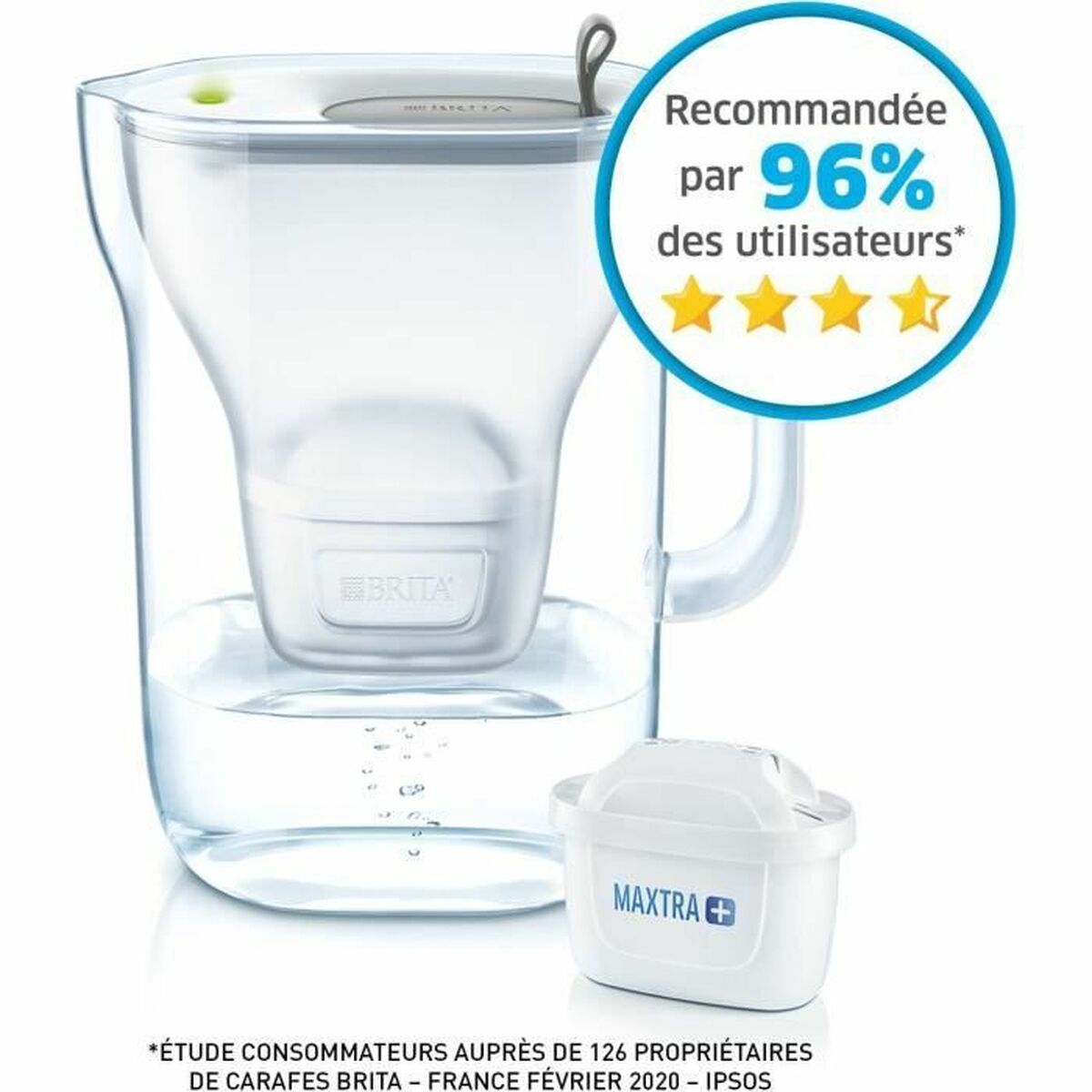 Kruik met Filter Brita Grijs Plastic 2,4 L