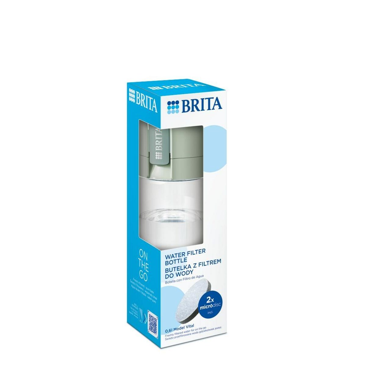 Fles met Filter Brita 1052263 Groen 600 ml