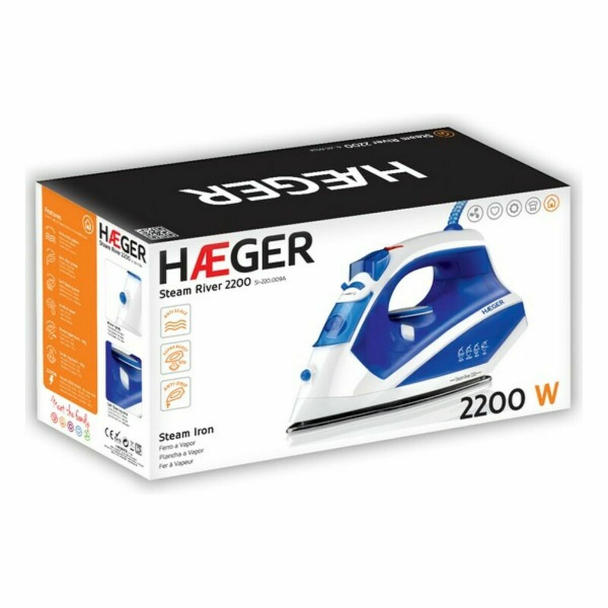 Stoomijzer Haeger SI-220.009B 2200W