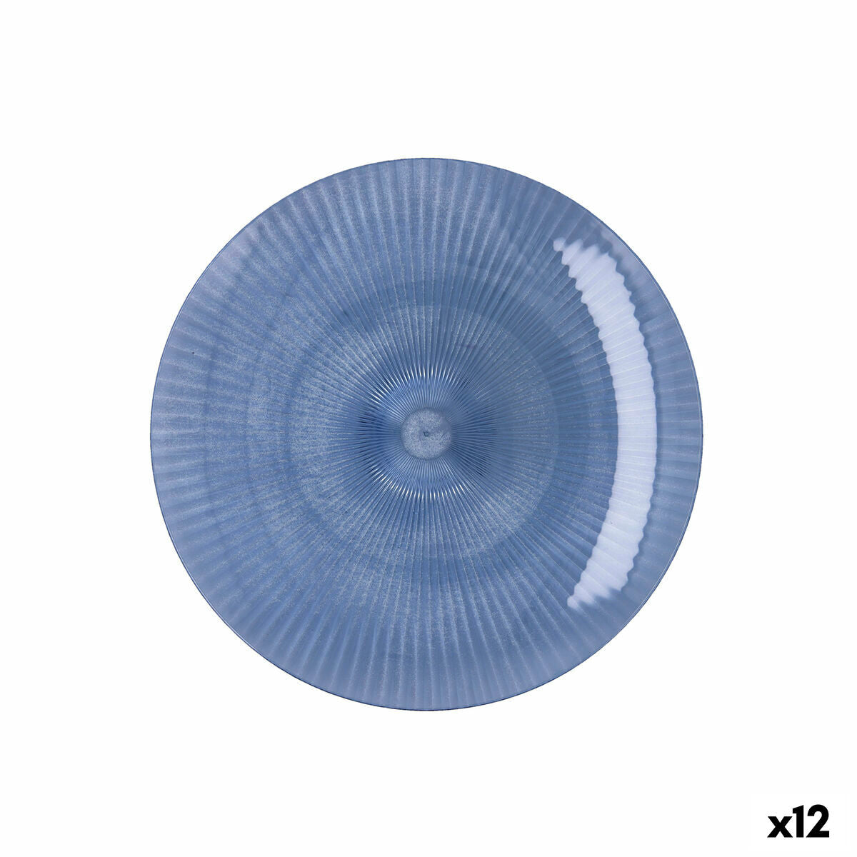 Eetbord Quid Sunset Blauw Plastic 19 cm (12 Stuks)