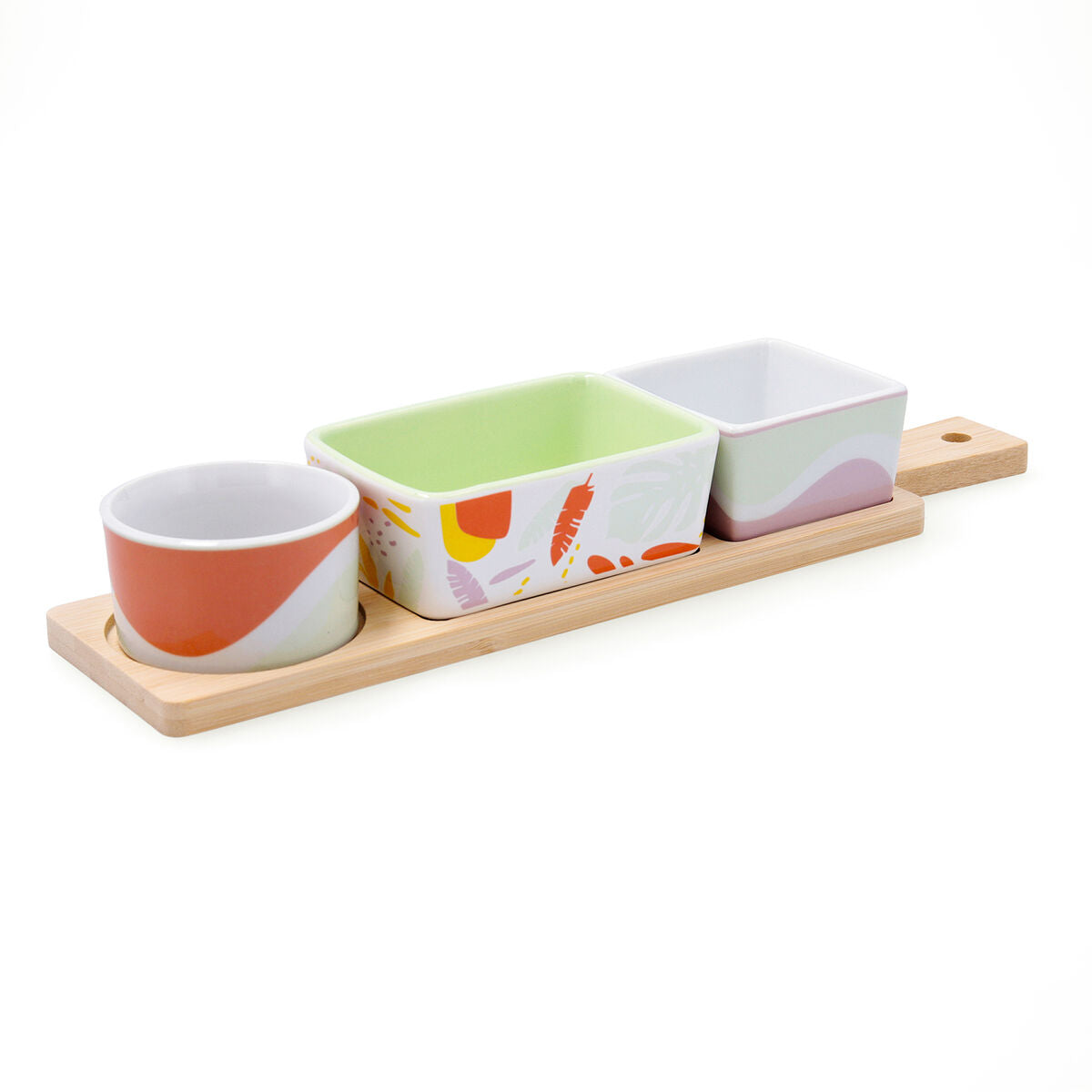 Set de service Quid Kaleido Multicouleur Bois 32 x 8 x 4,6 cm 4 Pièces