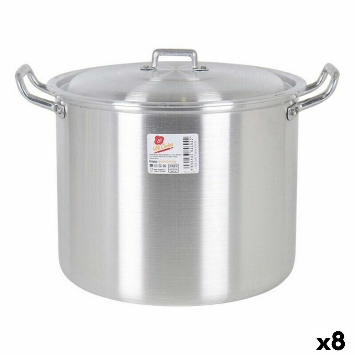 Casserolepan met deksel 39693 Ø 22 cm Zilverkleurig 6 L Aluminium 29 x 23 x 20 cm