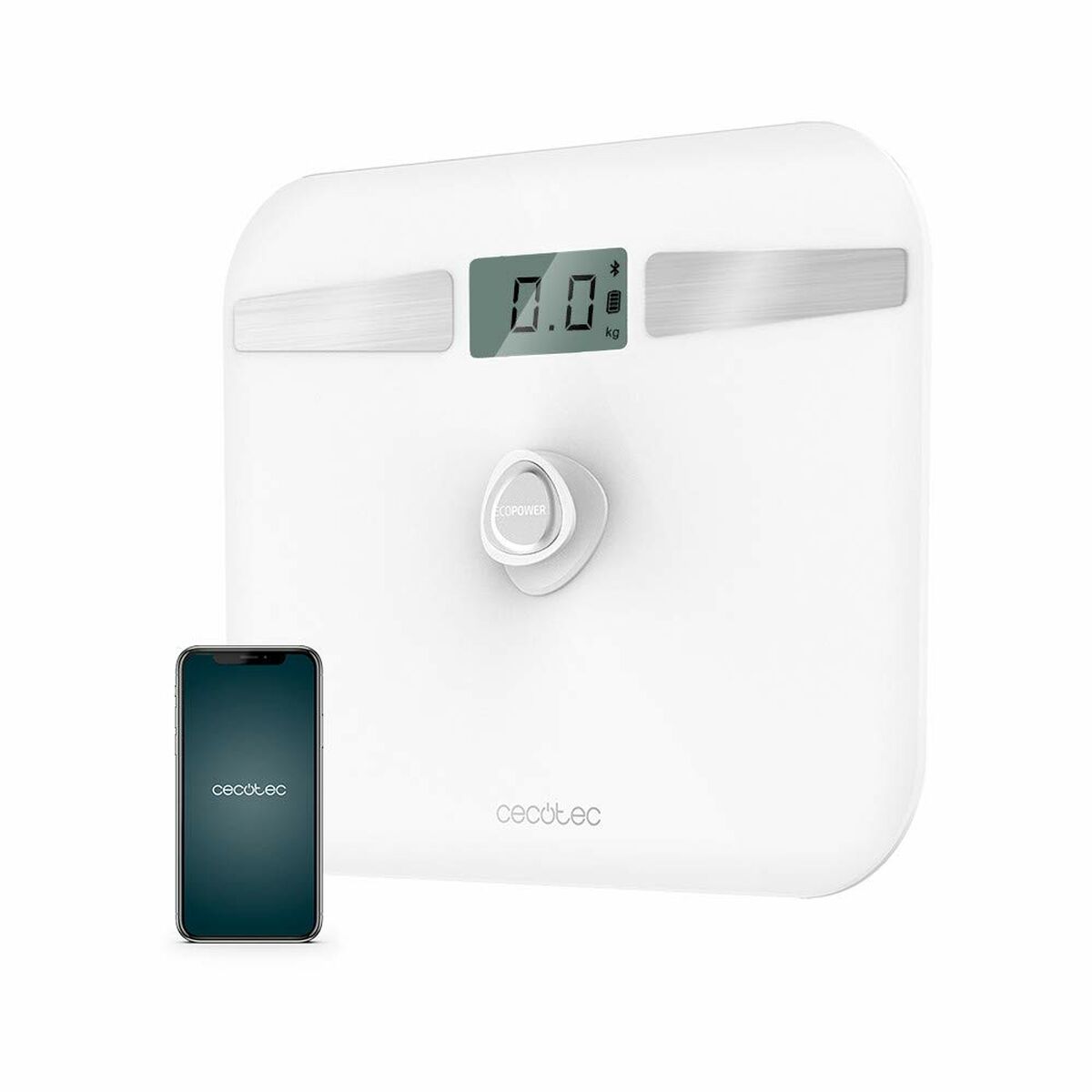 Digitale Personenweegschaal Cecotec SURFACE PRECISION ECOPOWER 10200 SMART HEALTHY LCD Bluetooth 180 kg Wit LCD