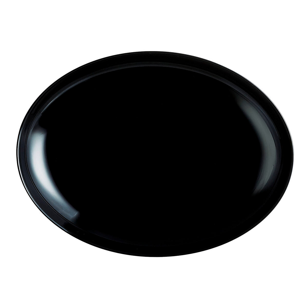 Assiette plate Luminarc Friends Time Noir verre 30 x 26 cm Viande (12 Unités)