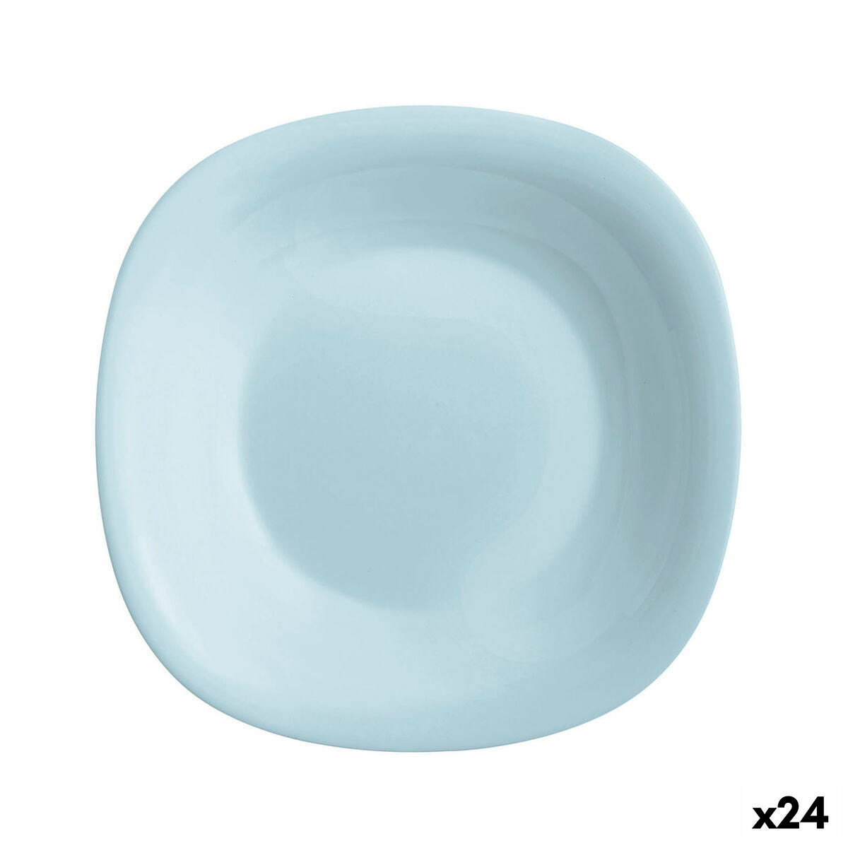 Assiette creuse Luminarc Carine Paradise Bleu verre 21 cm (24 Unités)