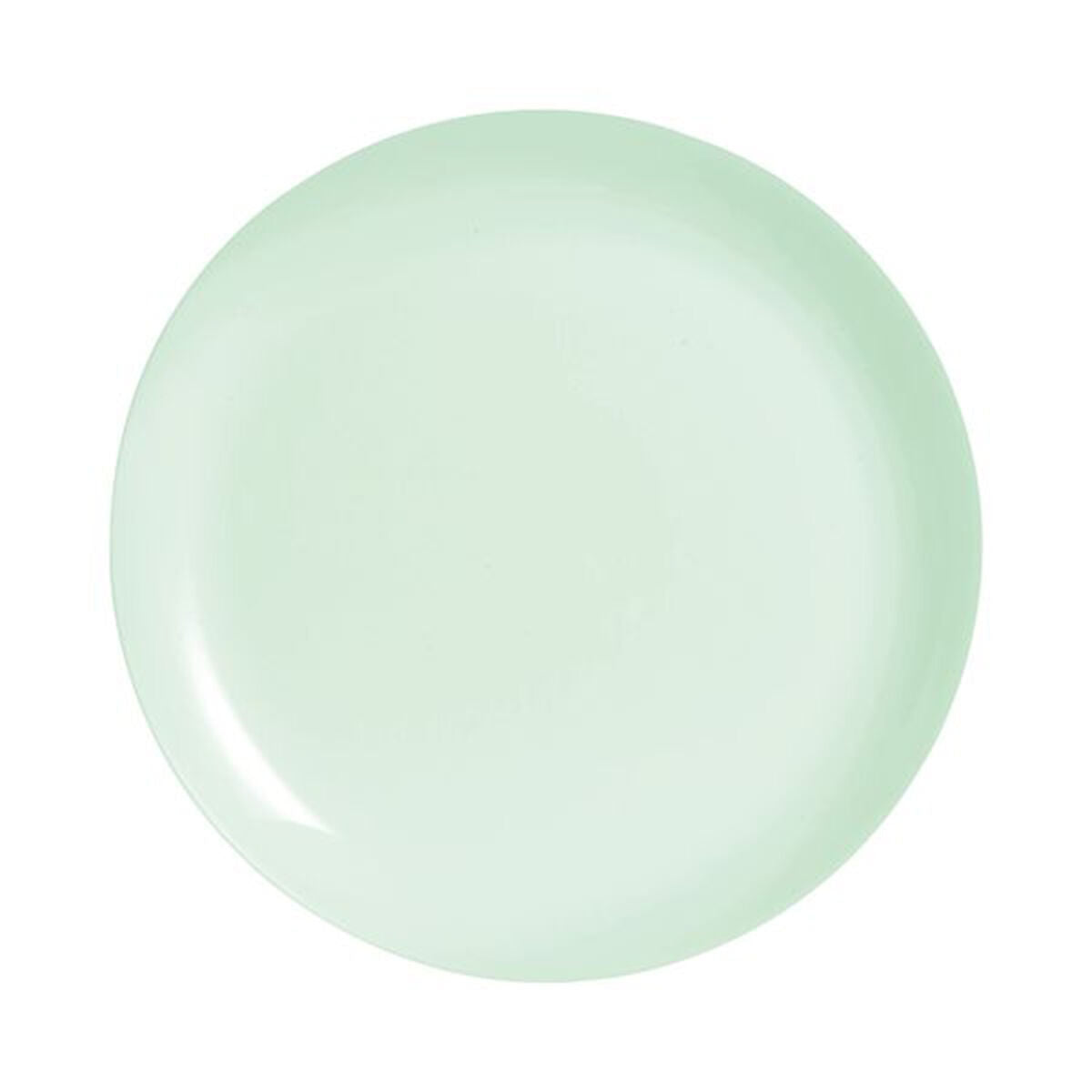 Flat Plate Luminarc Diwali Paradise Green Glass 25 cm (24 Units)