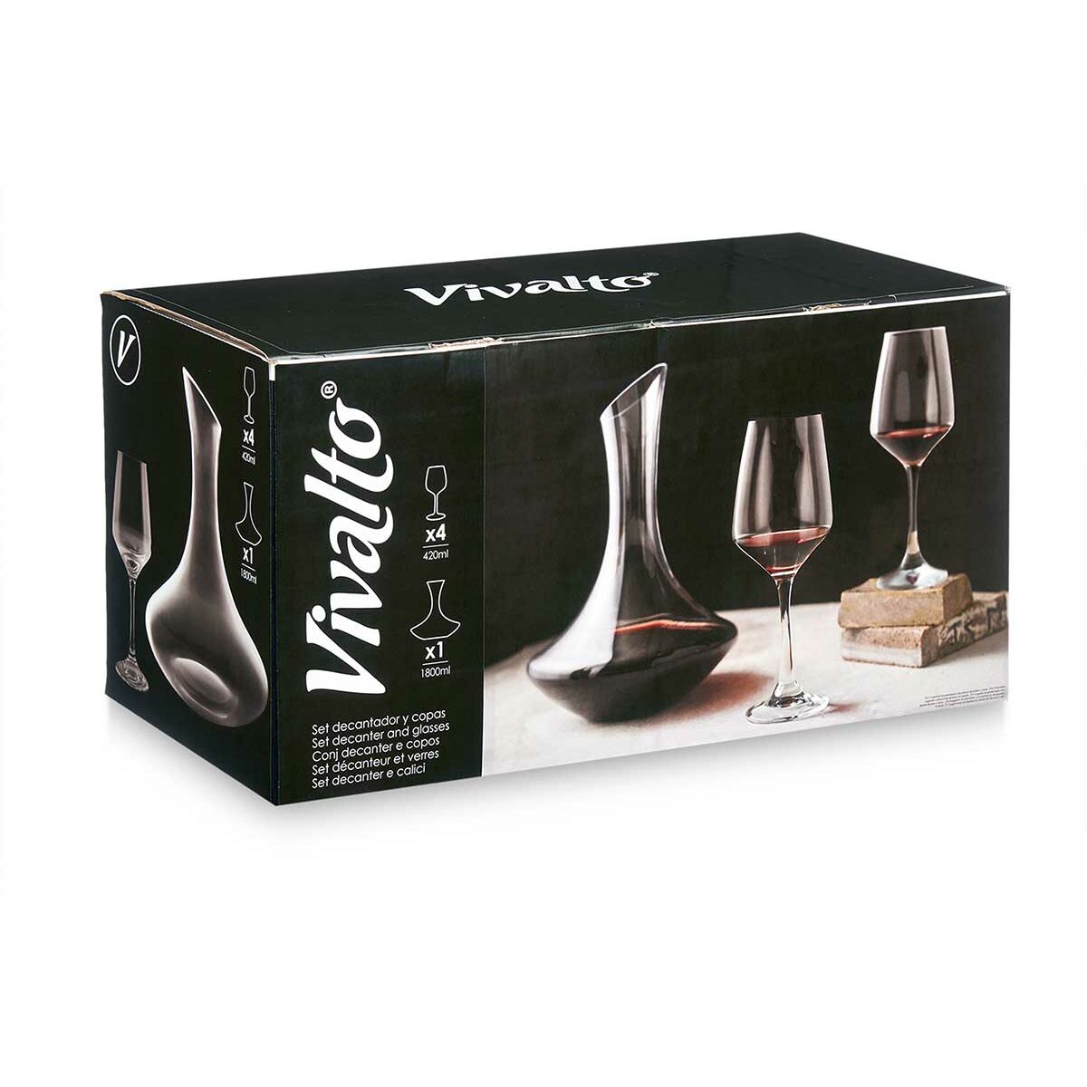 Set de pichets avec verres 420 ml 1,8 L (2 Unités)