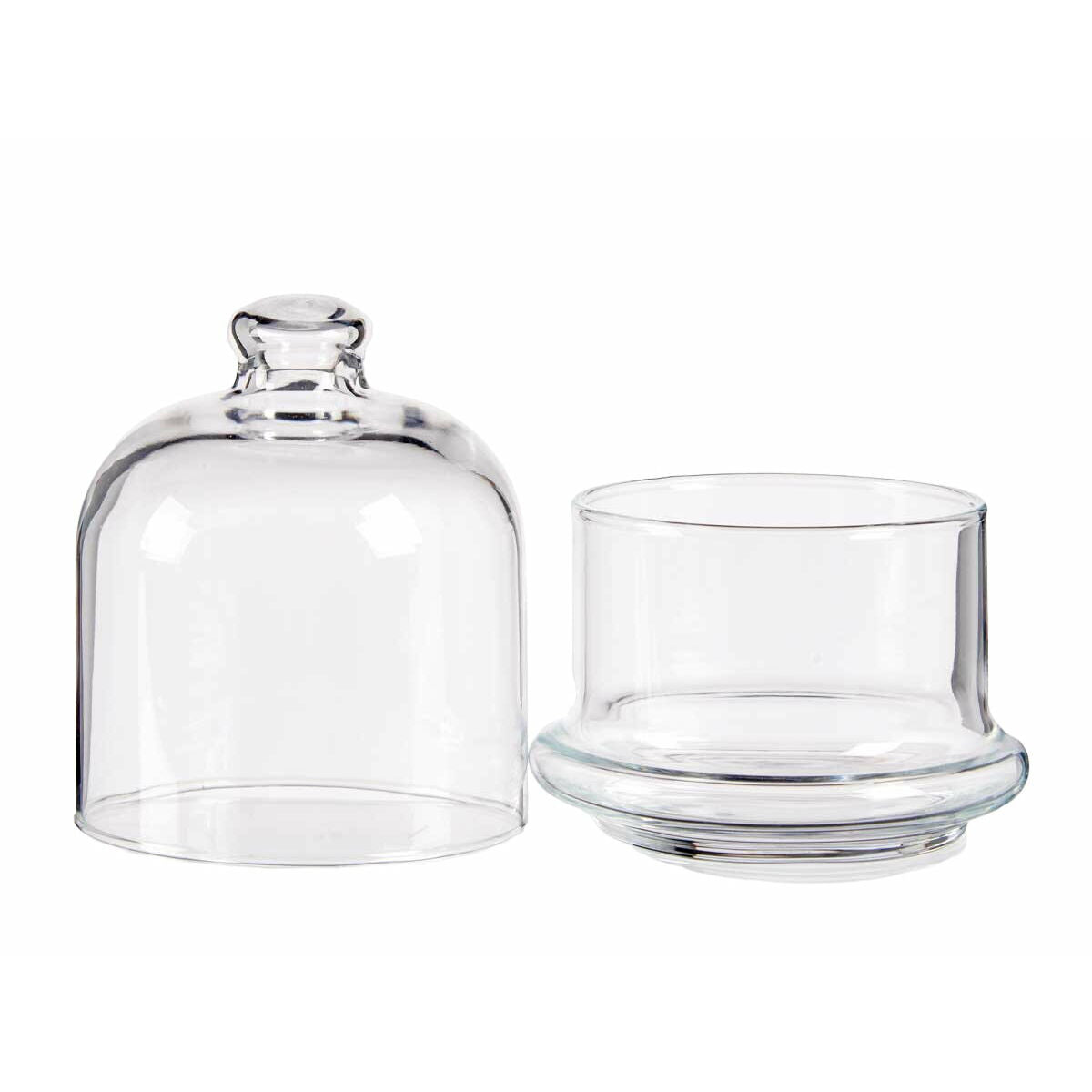 Assiette pour sucreries et chocolats Mini Basic Transparent verre 9,2 x 11,5 x 9,2 cm (24 Unités)