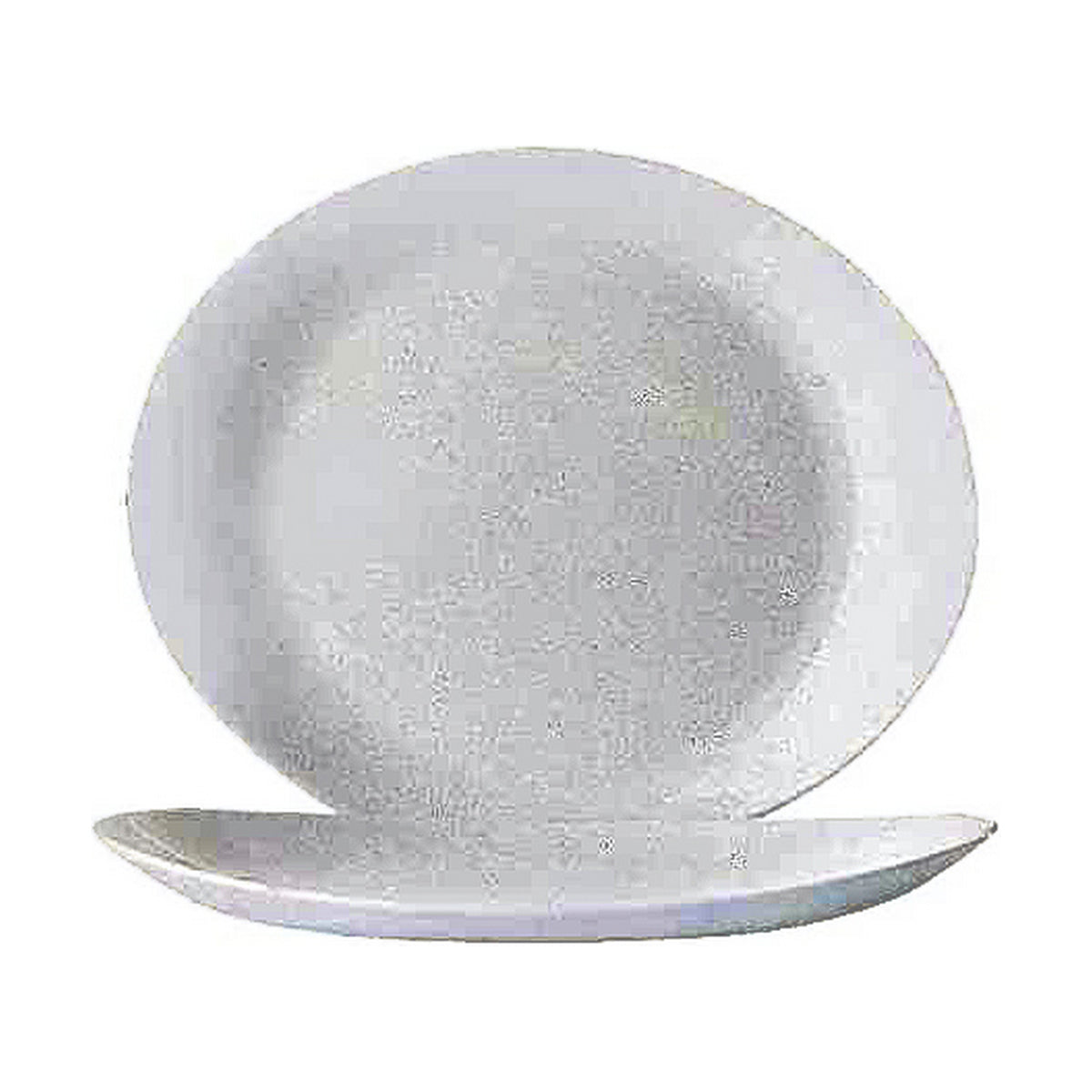 Flat Plate Arcoroc Restaurant 30 x 26 cm White Glass (6 Units)