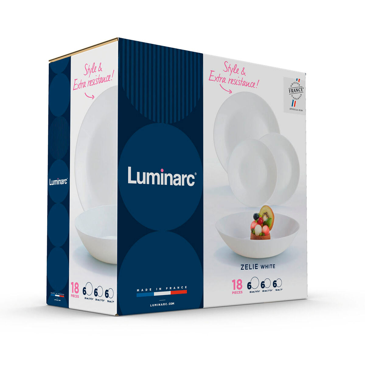 Serviesset Luminarc 12004 Wit Glas 18 Onderdelen