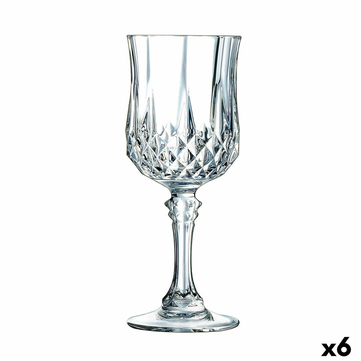 verre de vin Cristal d’Arques Paris Longchamp Transparent verre (6 cl) (Pack 6x)