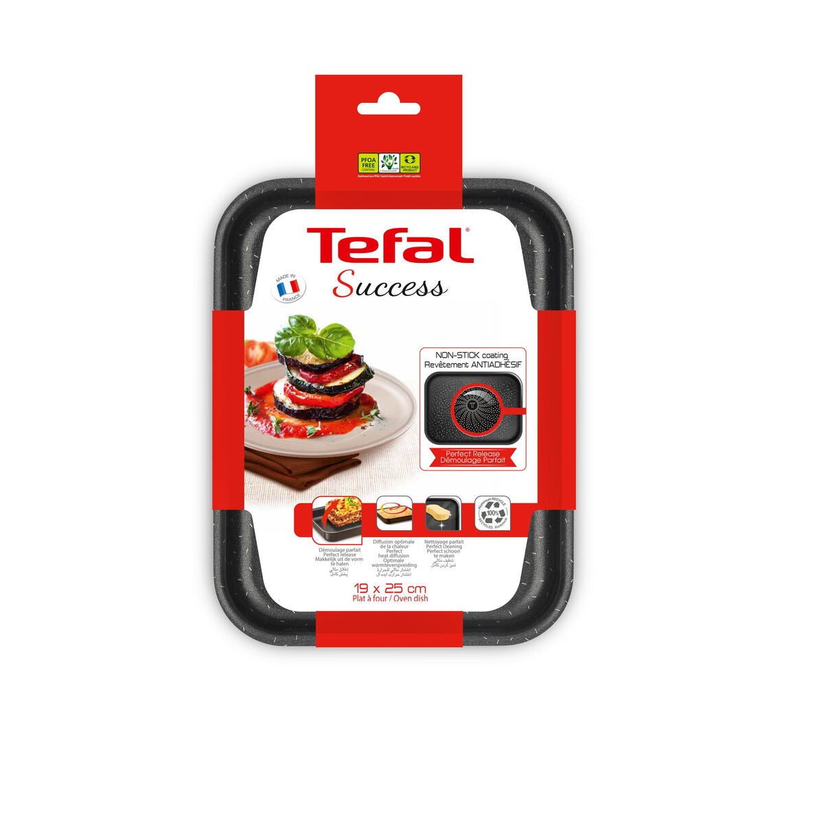 Plateau pour Four Tefal Success Noir Métal Aluminium 20 x 26 cm