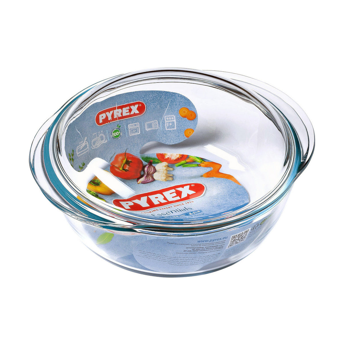 Kookpot met Deksel Pyrex Essentials Transparant Glas