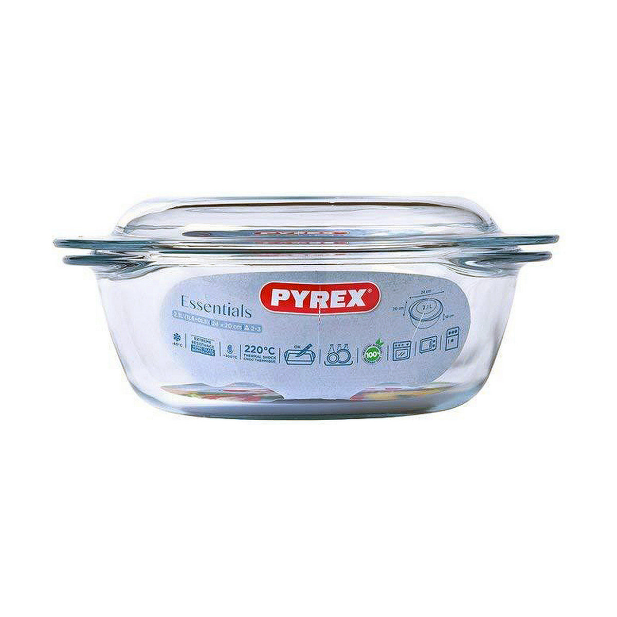 Kookpot met Deksel Pyrex Essentials Transparant Glas 2,1 L