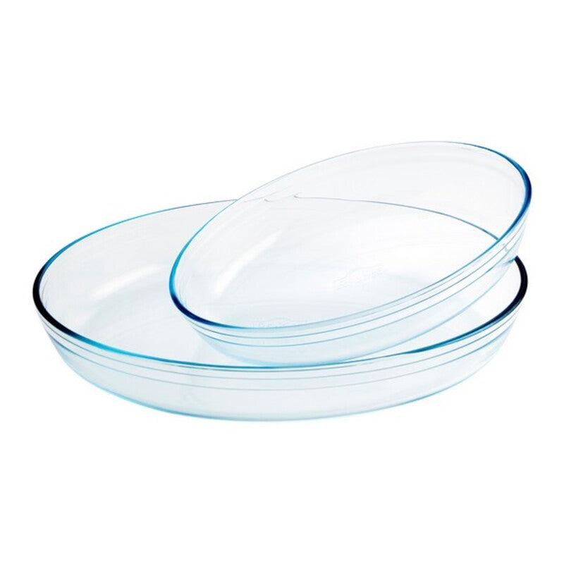 Ensemble de plats de cuisson au four Ô Cuisine 334SA06 Transparent verre (2 pcs)