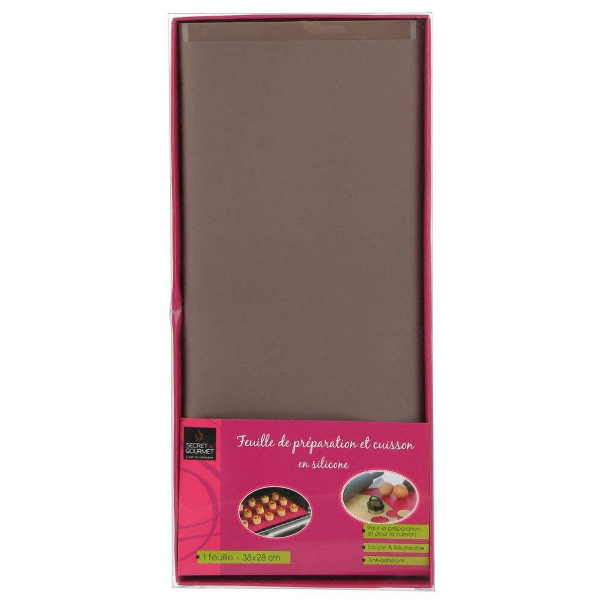 Bakplaat Secret de Gourmet Oven Grijs Siliconen 38 x 28 cm