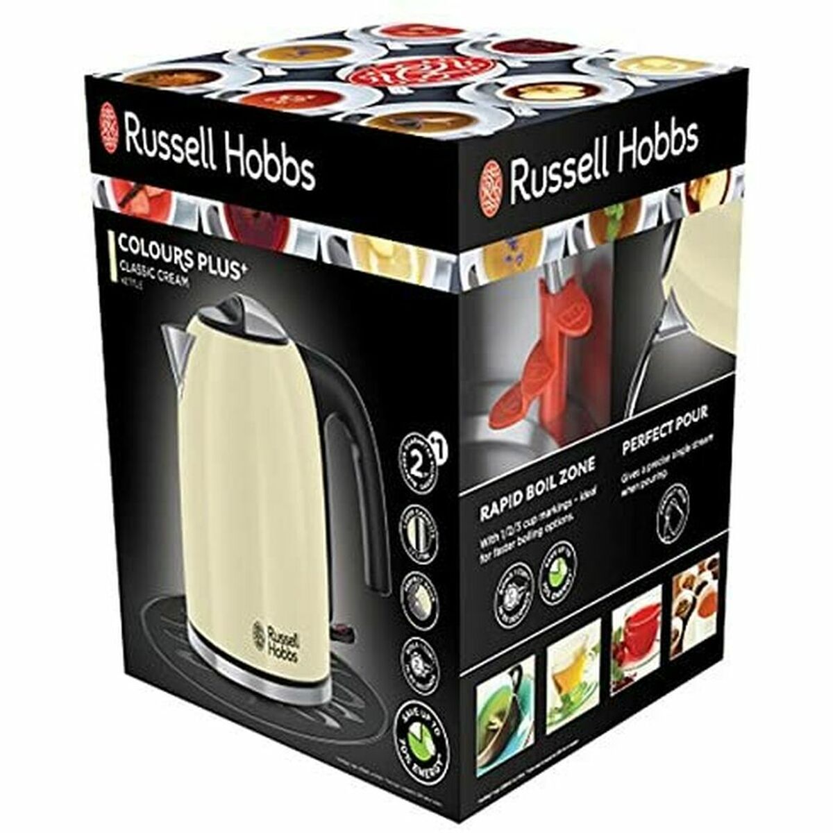 Waterkoker Russell Hobbs 20415-70 2400W 1,7 L Crème Roestvrij staal 2400 W 1,7 L