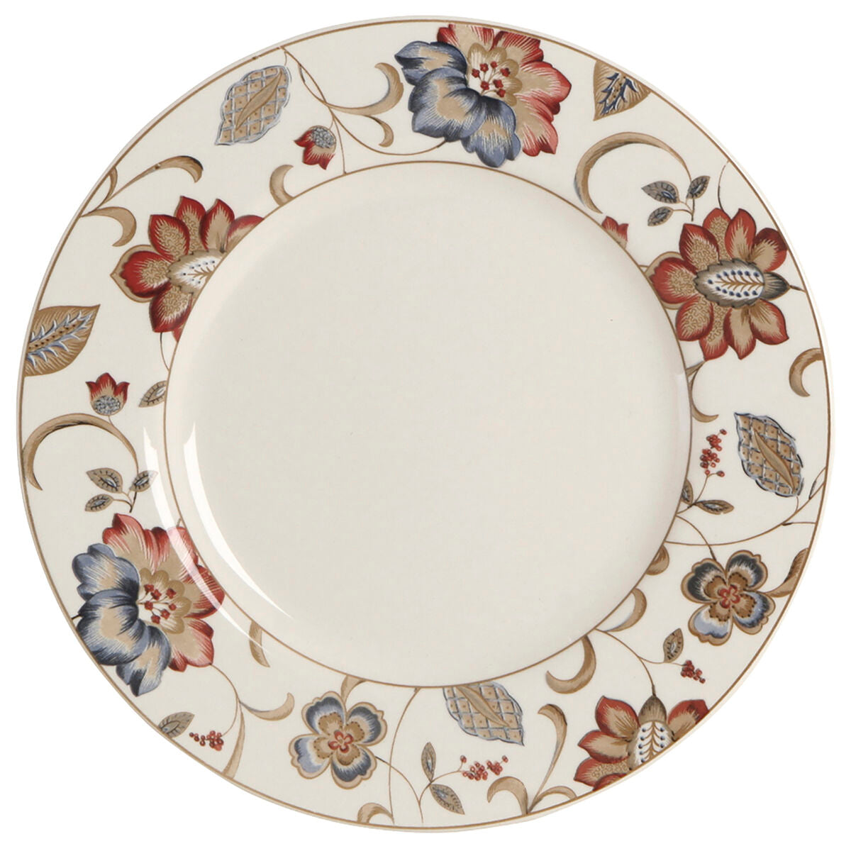 Assiette plate Queen´s By Churchill Jacobean Floral Ø 27,3 cm Céramique Vaisselle (6 Unités)