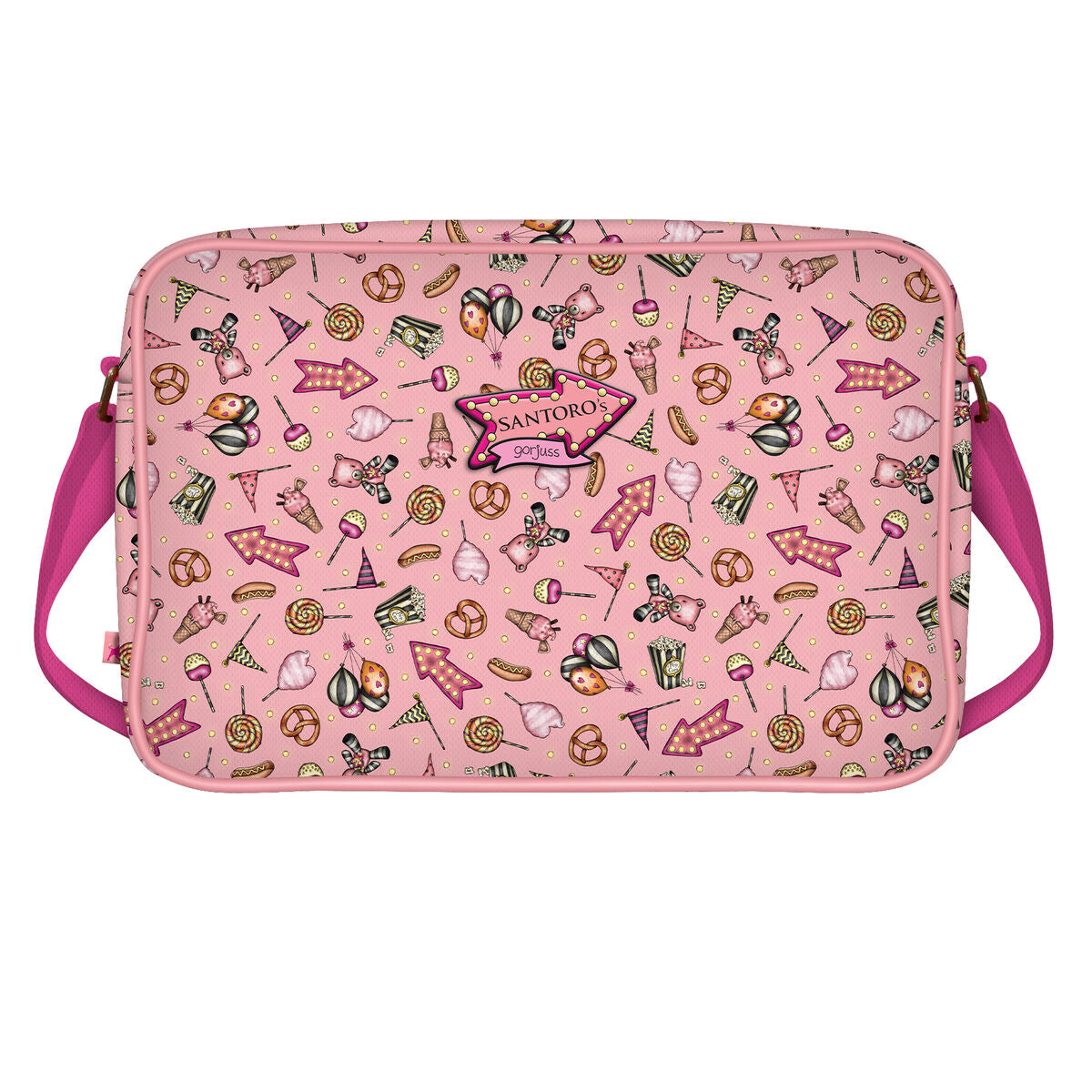 School Satchel Gorjuss Carousel Salmon (35 x 26.5 x 10.5 cm)