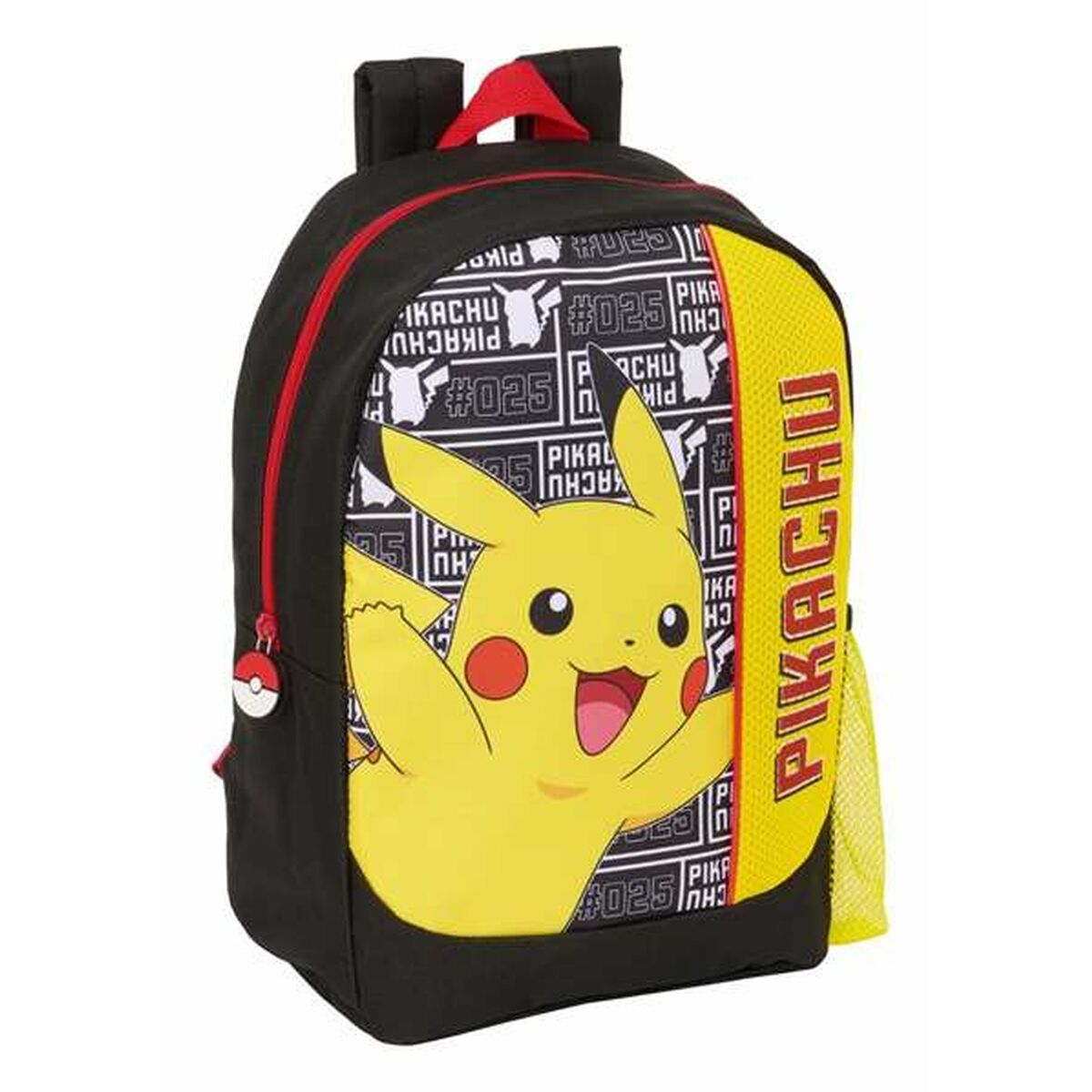 Cartable Pokémon Jaune Noir Rouge