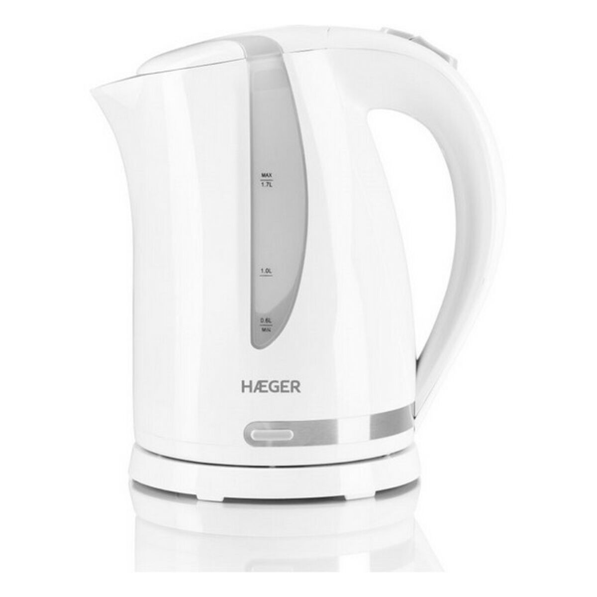 Kettle Haeger EK-22W.022A Stainless steel White 2200 W 1,7 L