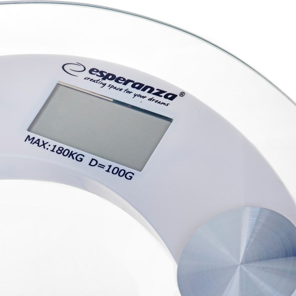 Balance Numérique de Salle de Bain Esperanza EBS008W Blanc verre