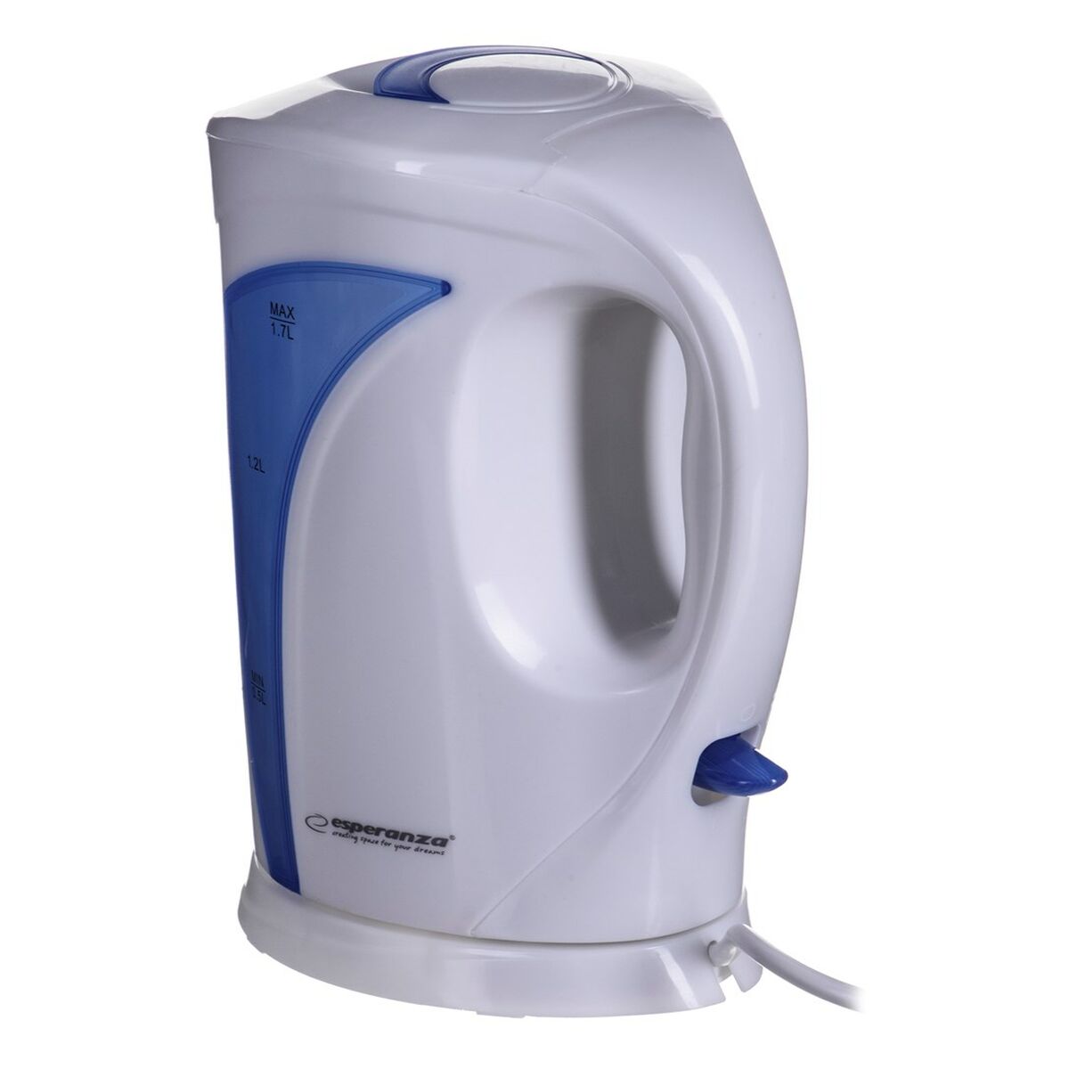 Waterkoker Esperanza EKK018G  Blauw Wit Plastic 2200 W 1,7 L