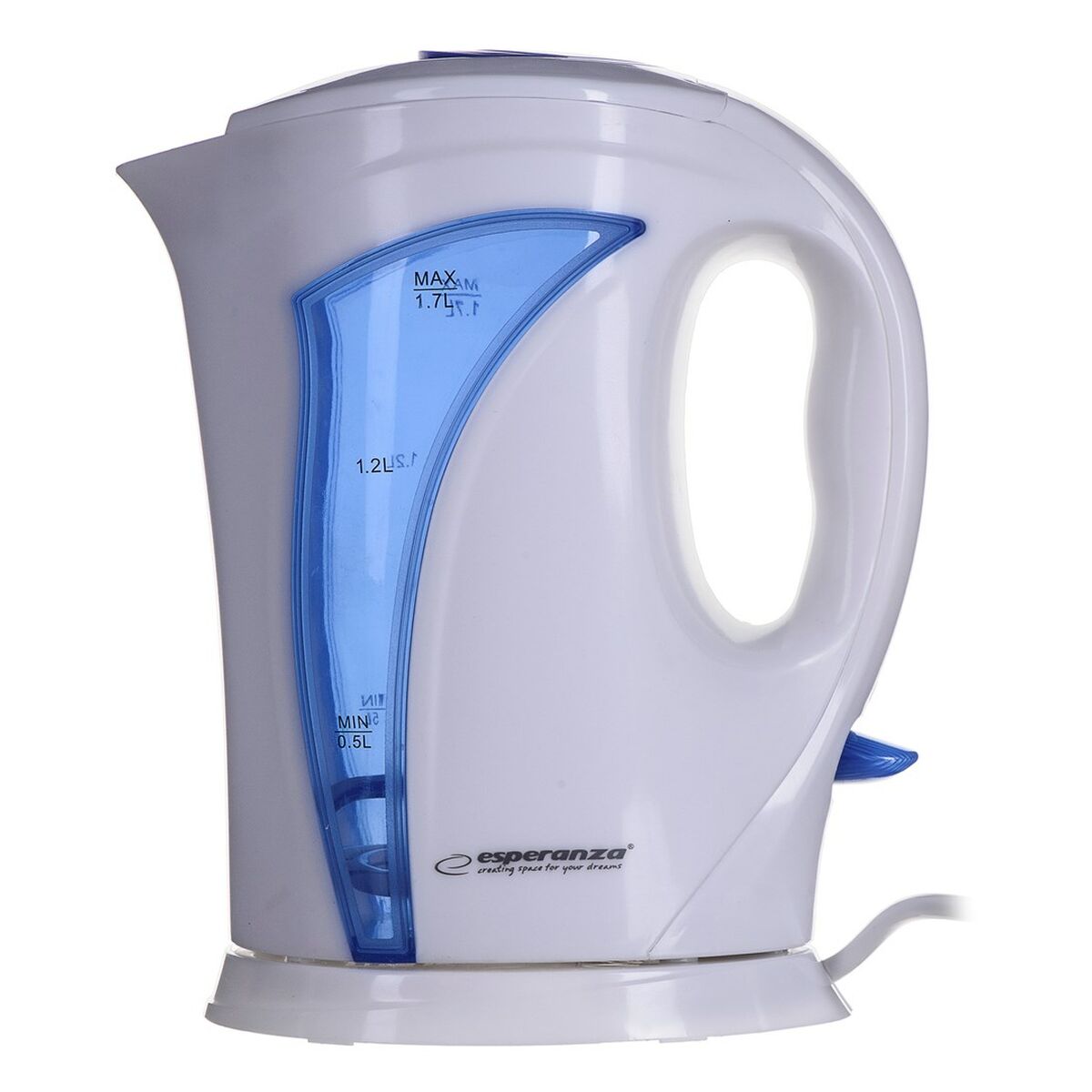 Waterkoker Esperanza EKK018G  Blauw Wit Plastic 2200 W 1,7 L