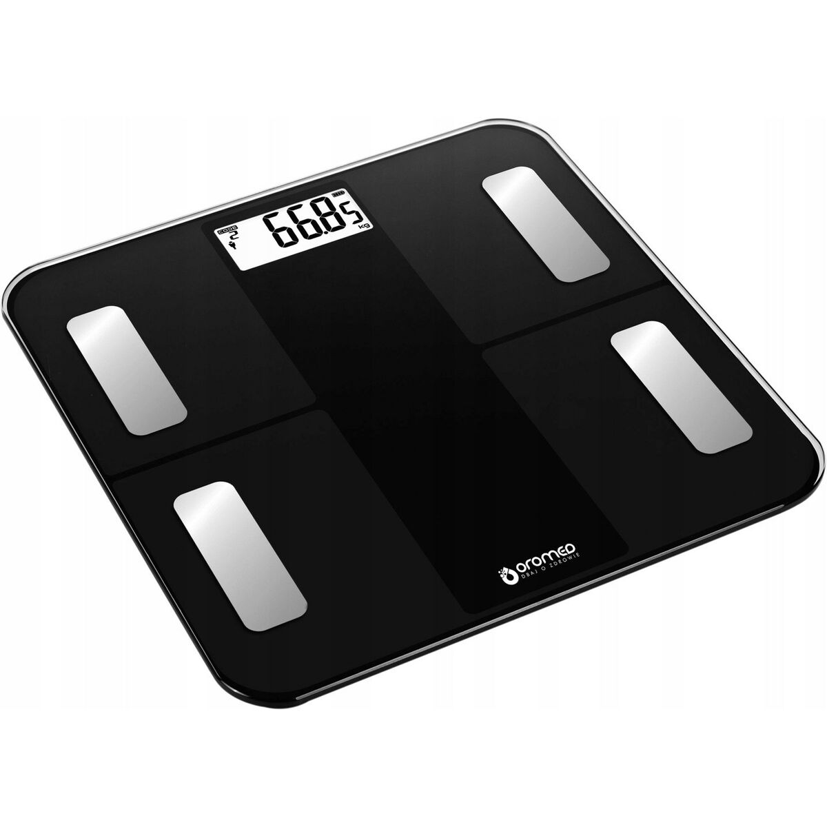 Digitale Personenweegschaal Oromed ORO-SCALE BLUETOOTH BLACK Zwart