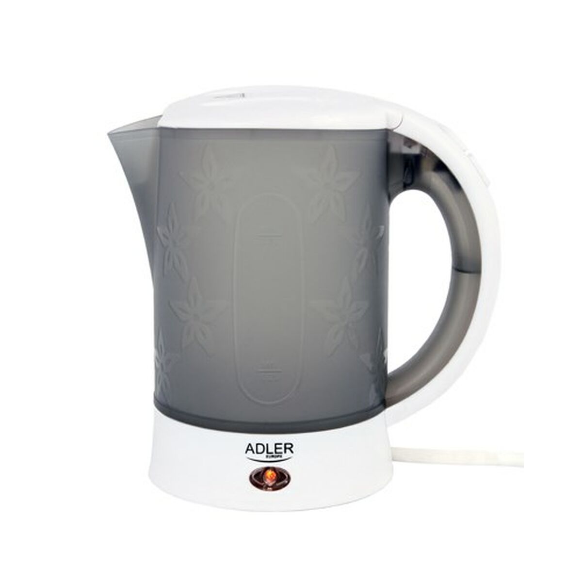 Kettle Adler AD 1268 White Grey Plastic 600 W 0,6 L