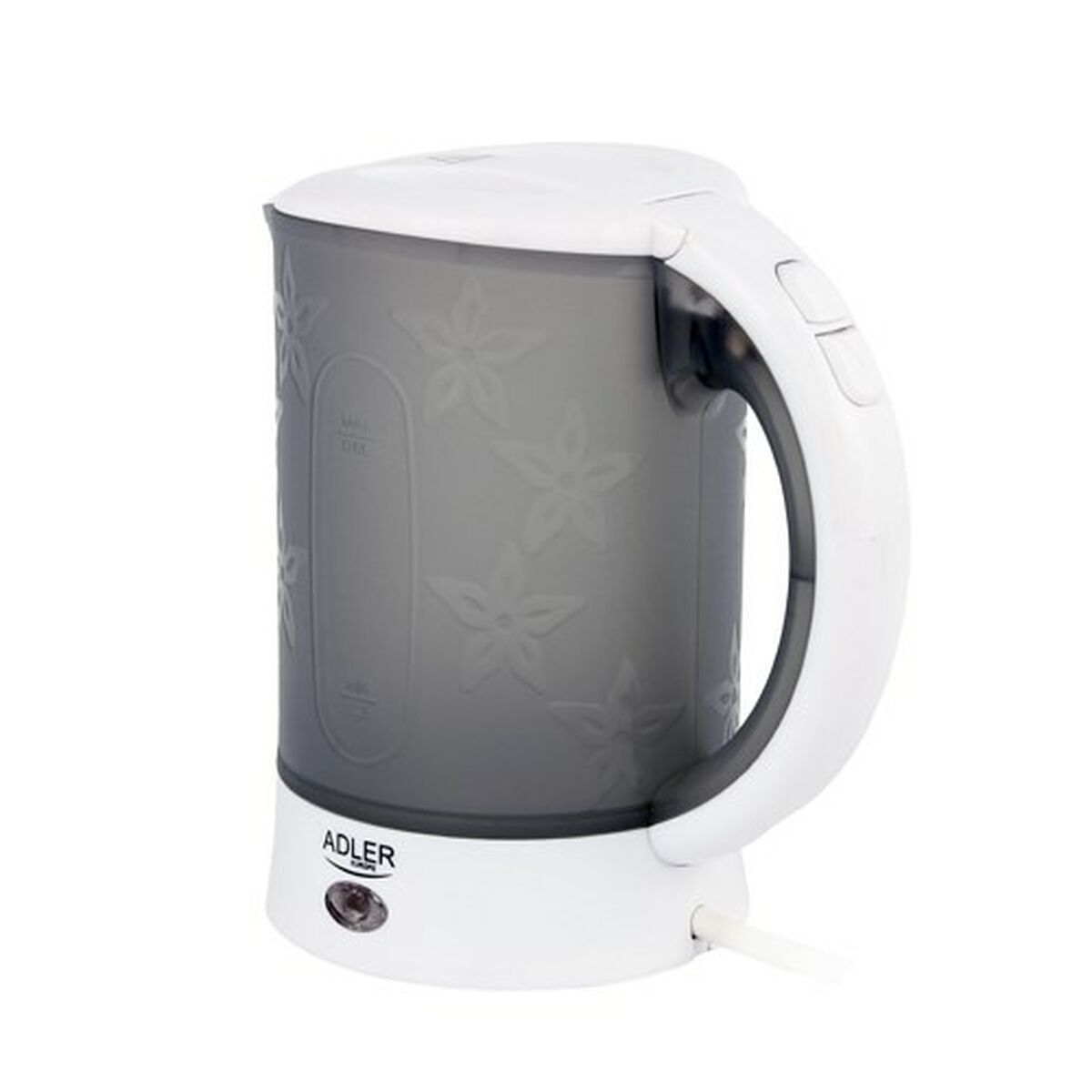 Kettle Adler AD 1268 White Grey Plastic 600 W 0,6 L