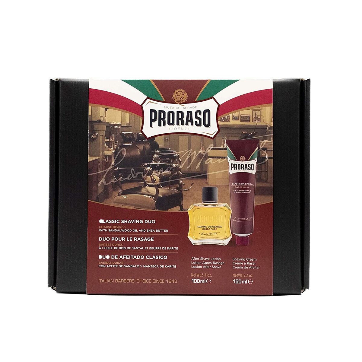 Scheerset Proraso Barbe Dure 2 Onderdelen