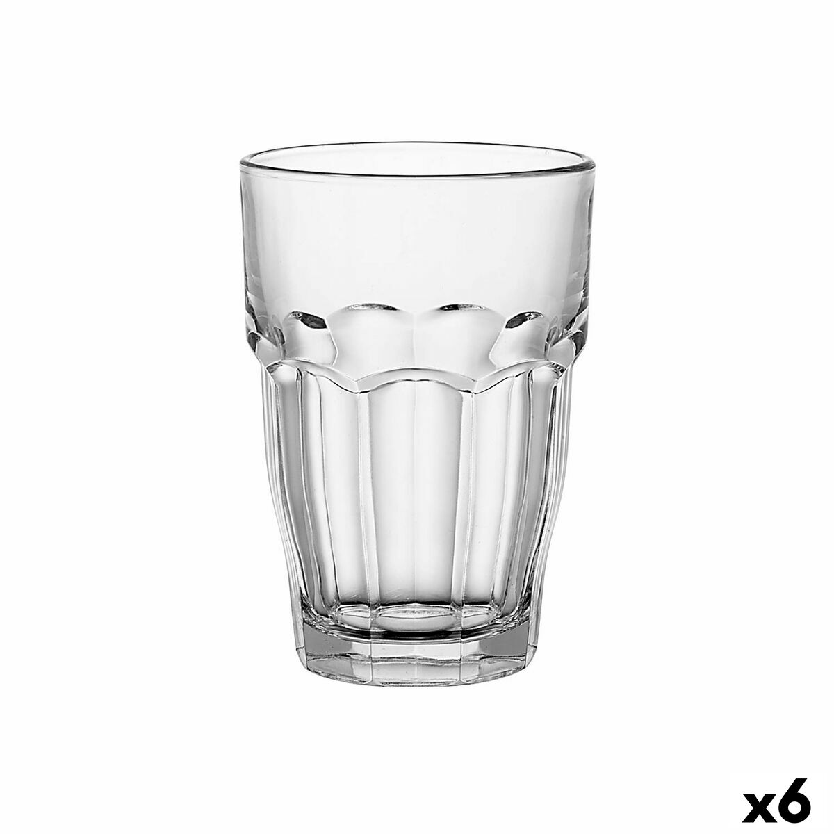 Glass Bormioli Rocco Rock Bar Transparent Glass 370 ml (6 Units)