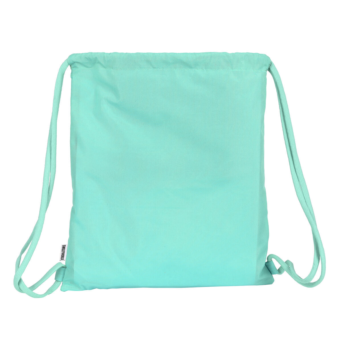 Backpack with Strings Smiley Summer fun Turquoise 35 x 40 x 1 cm