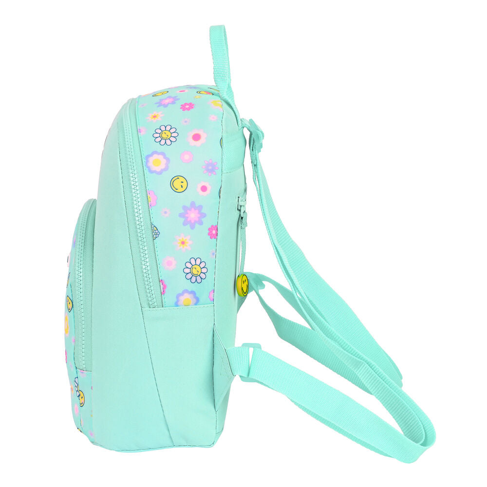 Sac à dos enfant Smiley Summer fun Mini Turquoise (25 x 30 x 13 cm)