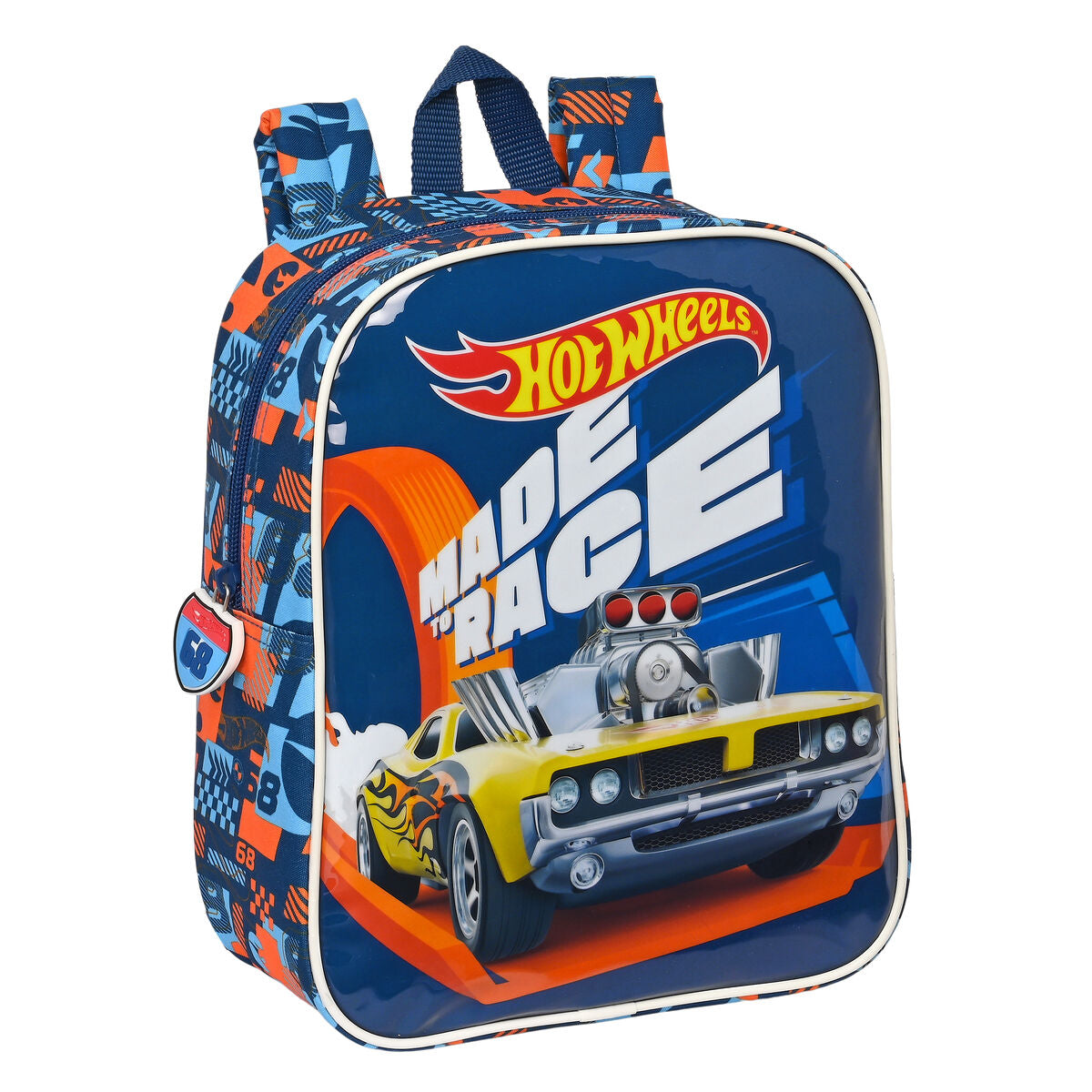 Kinderrugzak Hot Wheels Speed club Oranje Marineblauw (22 x 27 x 10 cm)