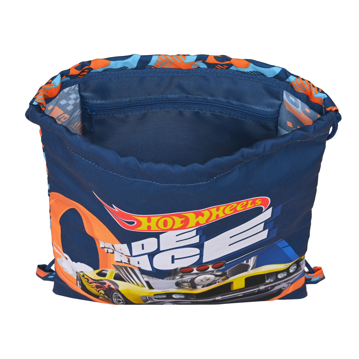 Rugtas met Koordjes Hot Wheels Speed club Oranje (26 x 34 x 1 cm)