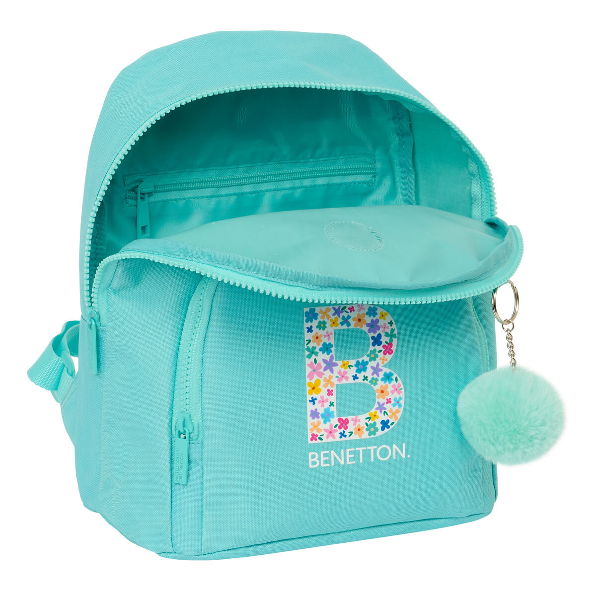 Sac à dos Benetton Letter Mini Vert 25 x 30 x 13 cm