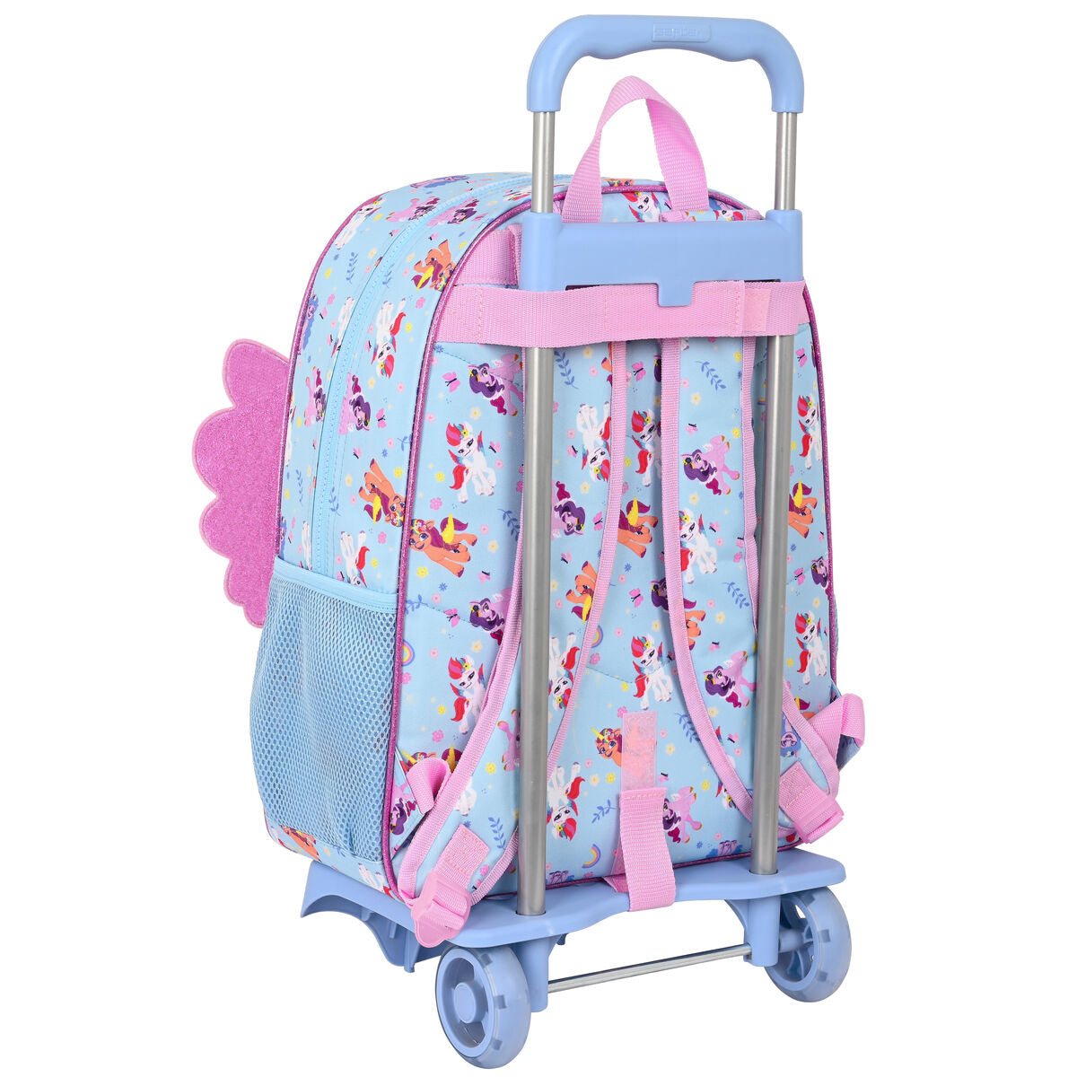 Cartable à roulettes My Little Pony Wild & free Bleu Rose 33 x 42 x 14 cm