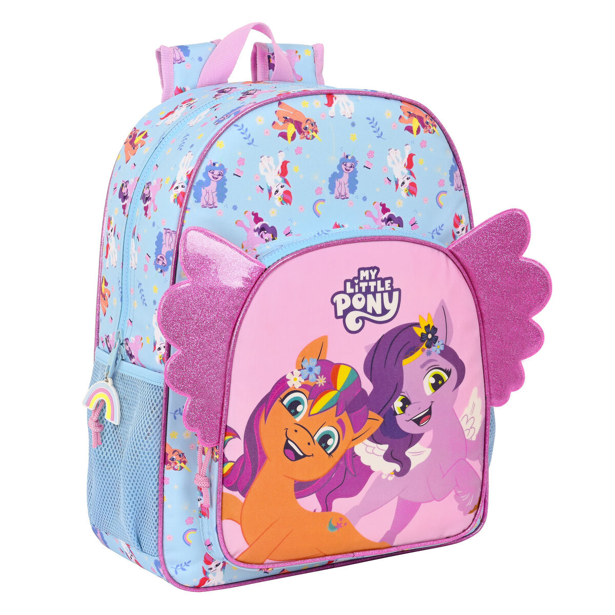 Cartable My Little Pony Wild & free Bleu Rose 33 x 42 x 14 cm