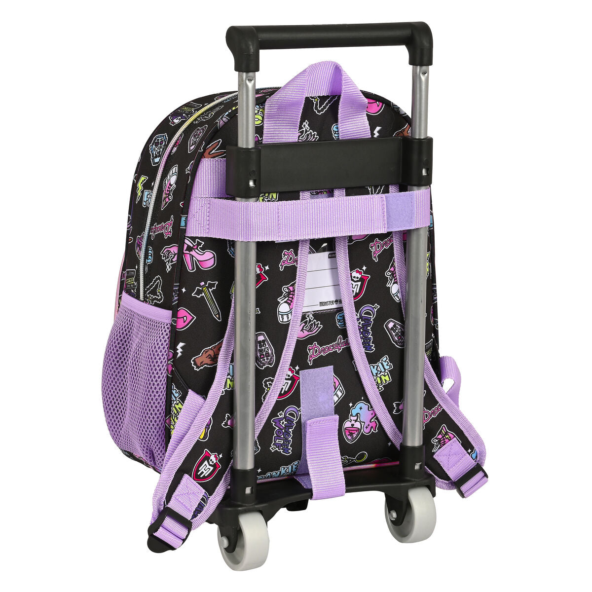 Cartable à roulettes Monster High Creep Noir 28 x 34 x 10 cm