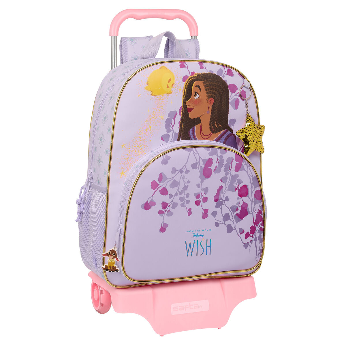 Cartable à roulettes Wish Lila 33 x 42 x 14 cm