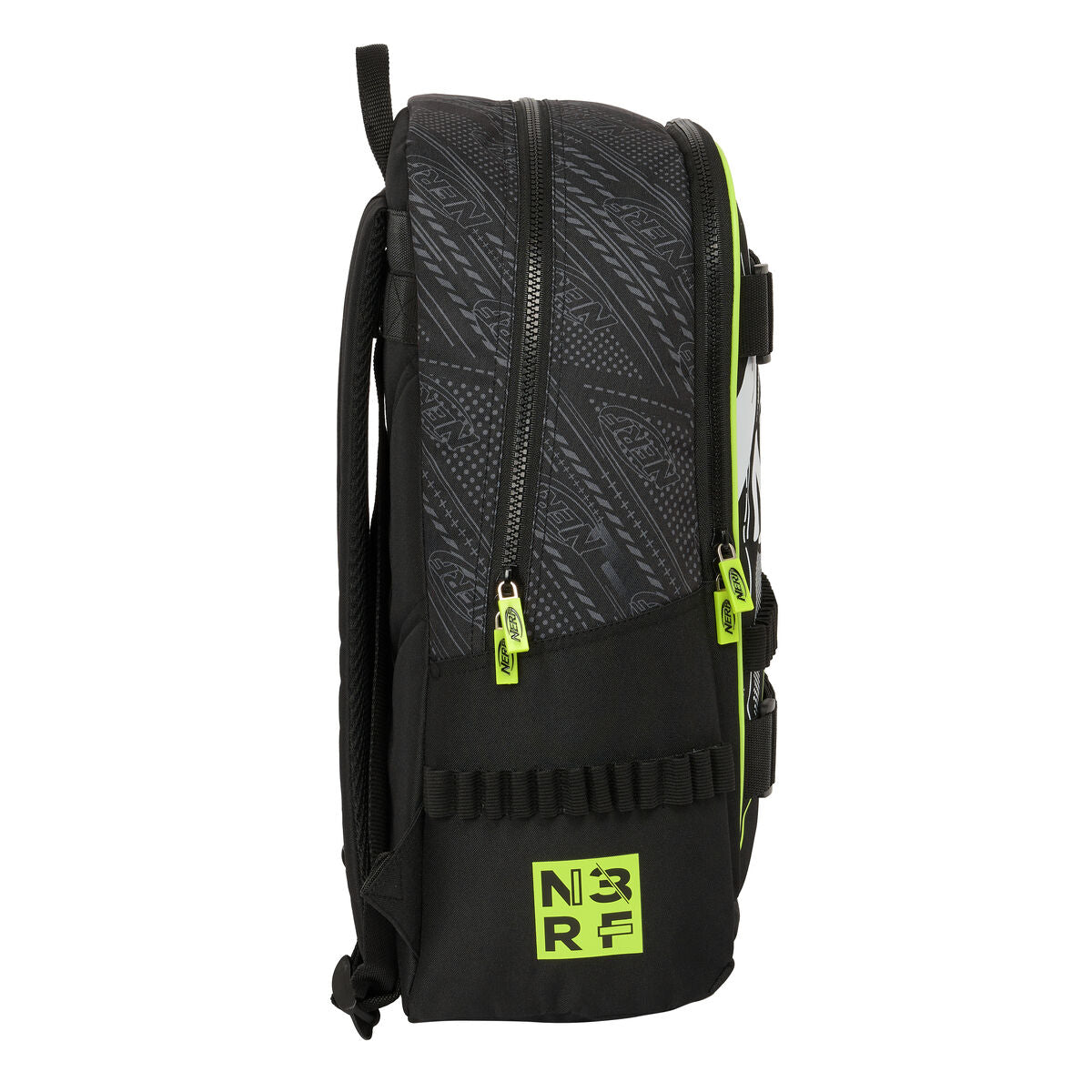 School Bag Nerf Get ready Black 31 x 44 x 17 cm