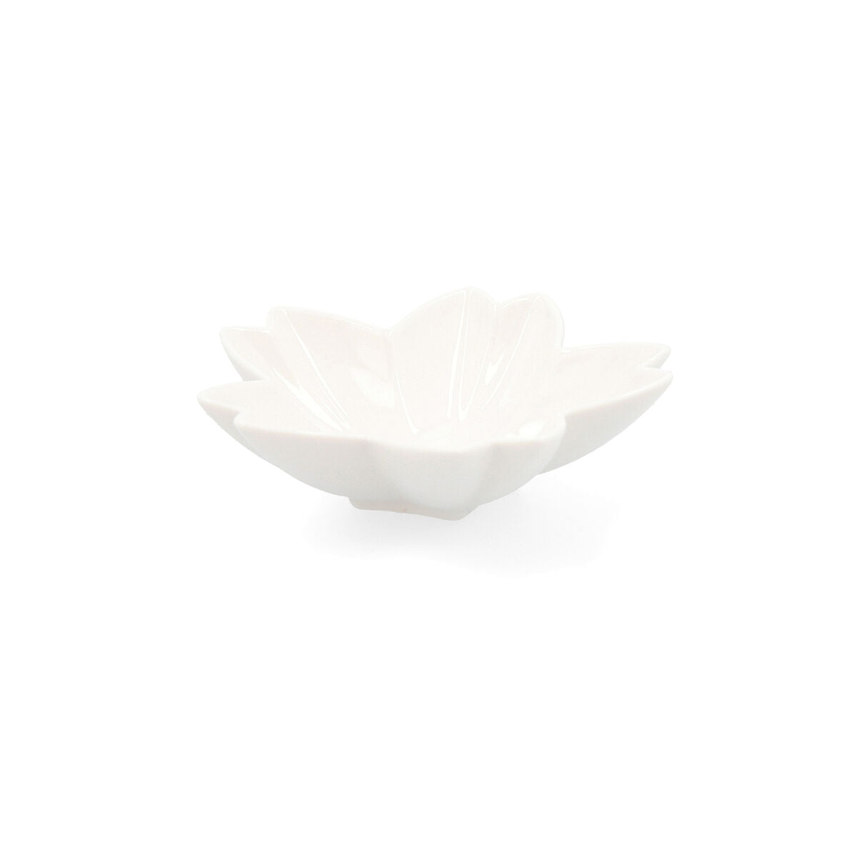 Plateau apéritif Quid Select Blanc Céramique Fleur (6 Unités) (Pack 6x)