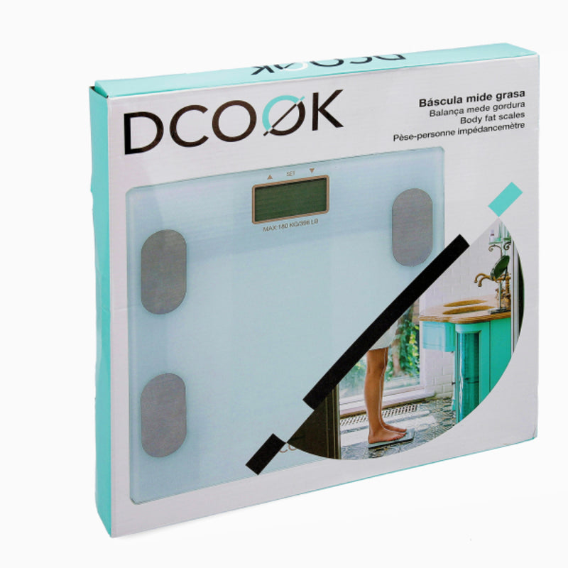 Digitale Personenweegschaal Dcook Wit Plastic (30 x 30 x 2 cm)