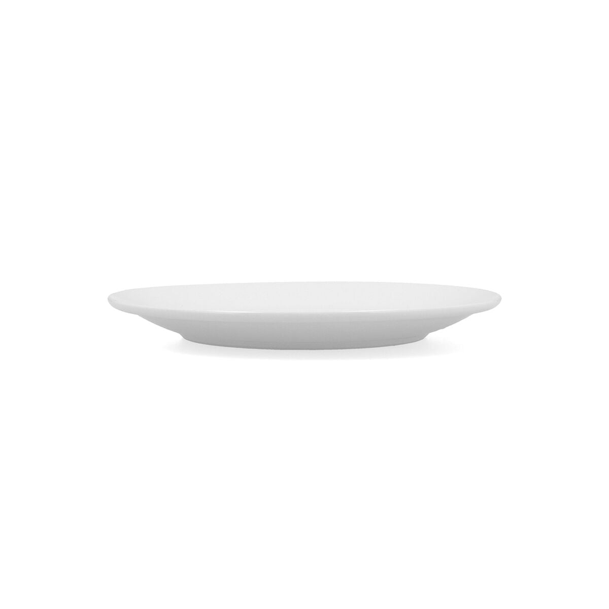 Flat plate Bidasoa Glacial Coupe Ceramic White (21 cm) (Pack 6x)