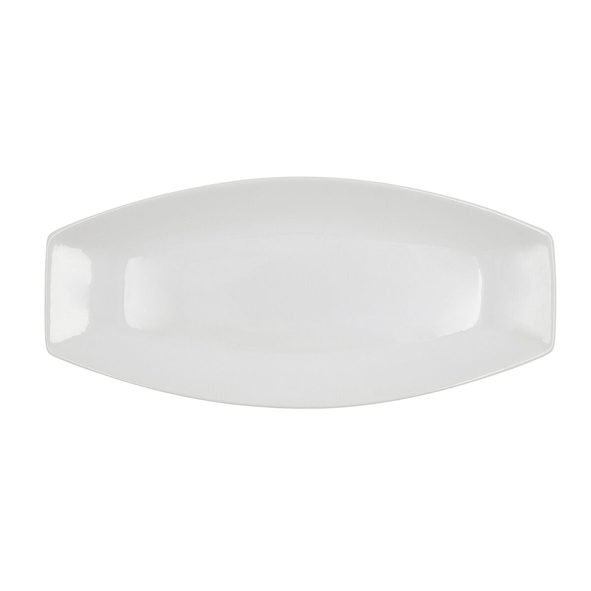 Serving Platter Quid Gastro Ceramic White (40 x 17,5 x 3,5 cm) (Pack 4x)