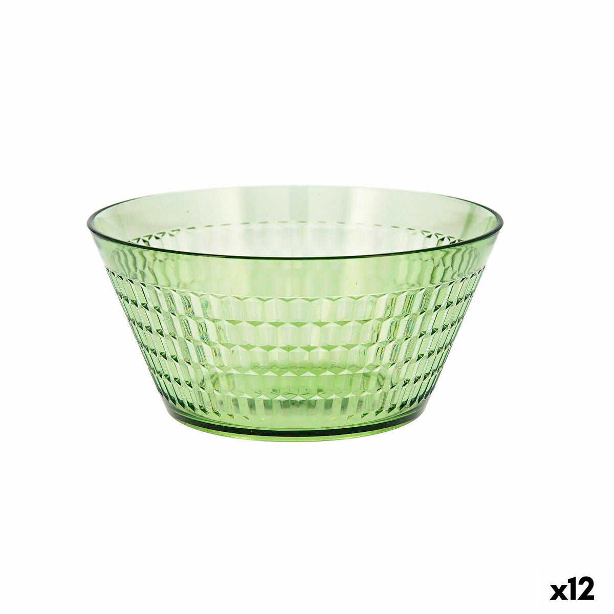 Bol Quid Viba Vert Plastique Ø 18 cm (Pack 12x)